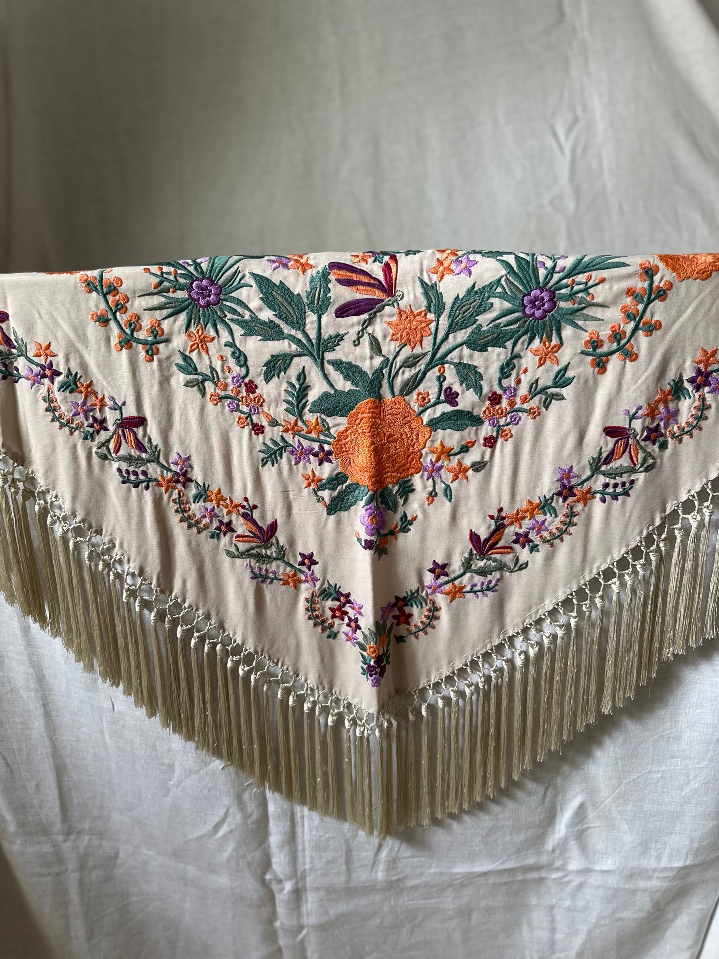 Mantón beige