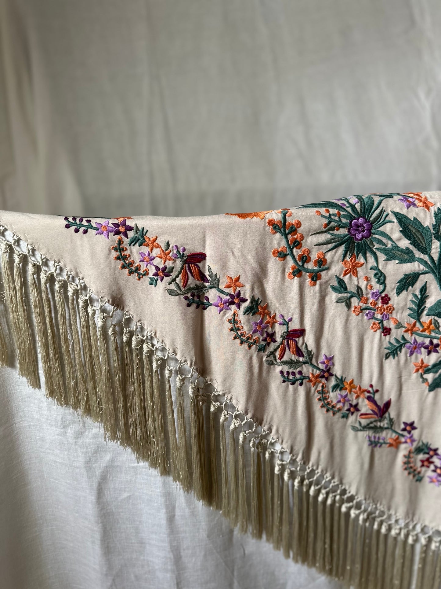 Mantón beige