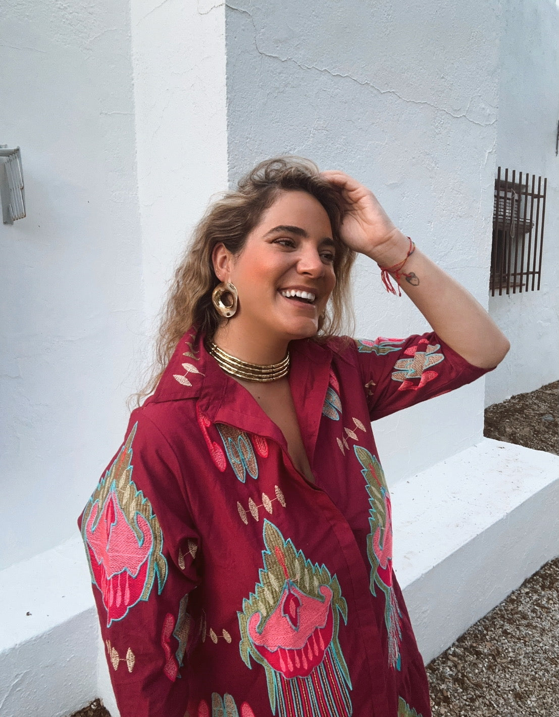 Drop pendientes Carolina dorados