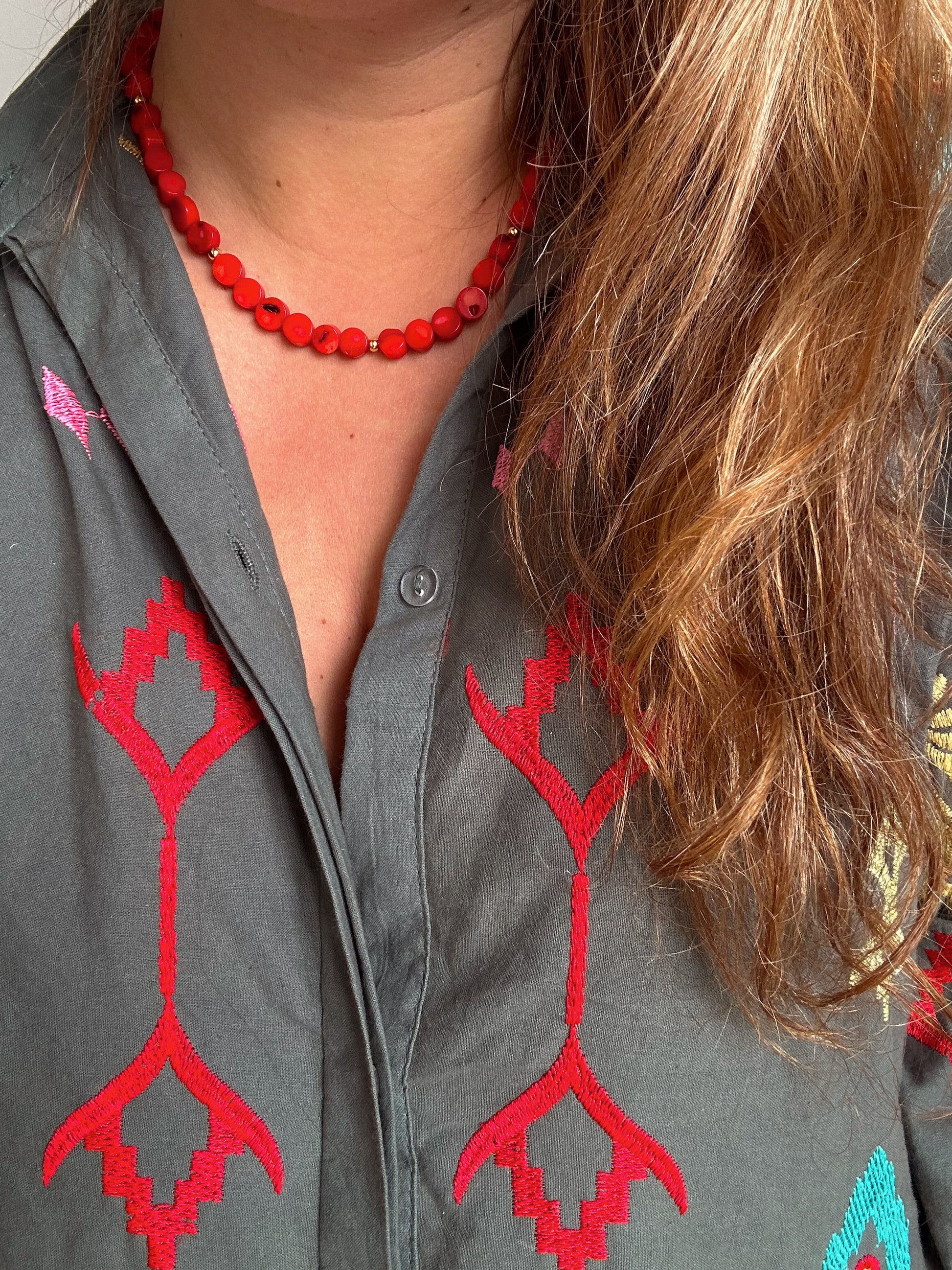 Drop collar corales piedras