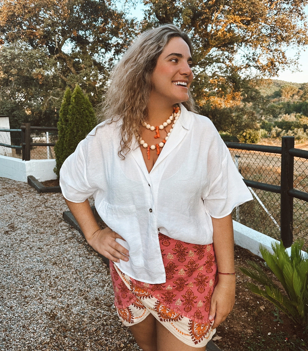 Drop collar coral y resina